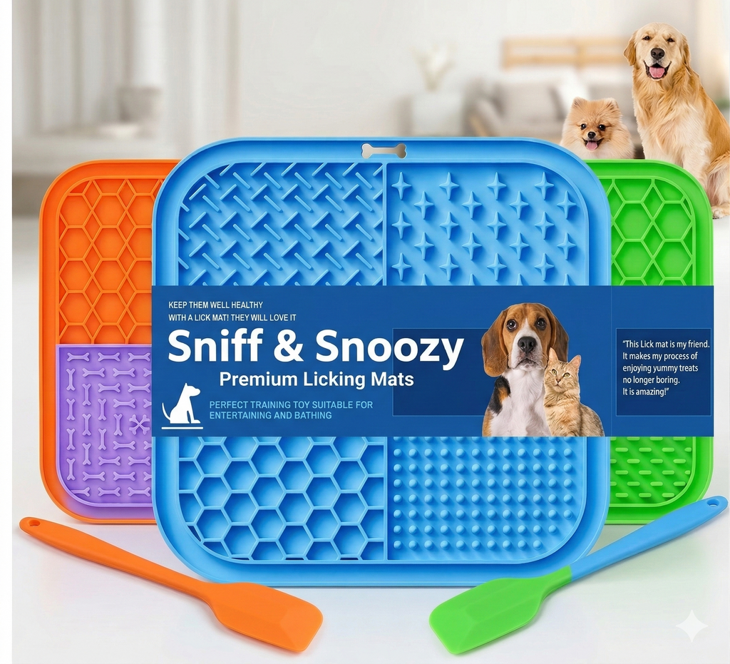 Cat & Dog Lick mat + Scraper